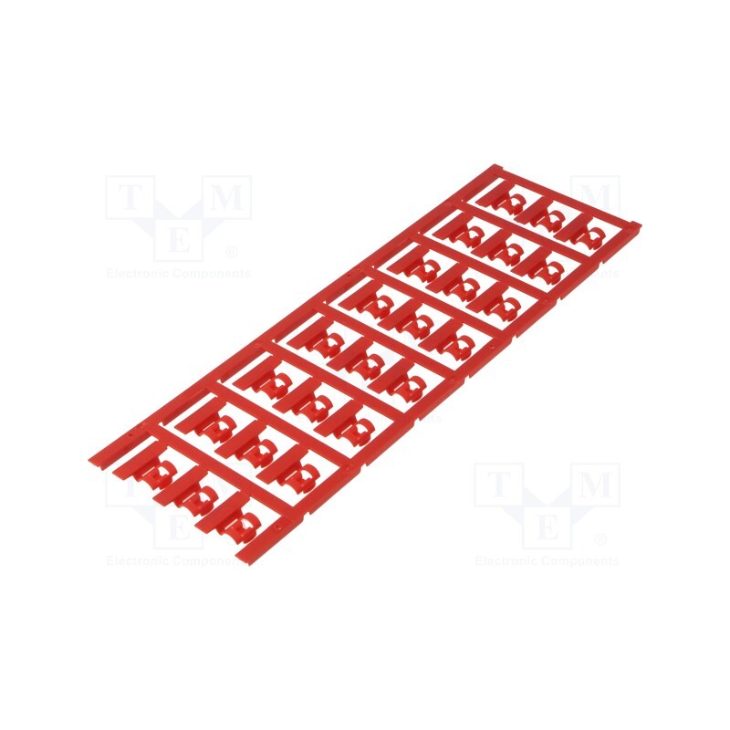 120 pcs x WEIDMu00dcLLER - SFC 2.5/21 MC NE RT - Markers, 4÷6mm, polyamide 66, red, -40÷100°C, snap fastener, SFC
