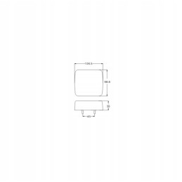 LED rear combination lamp, left, 4 functions, 25 LEDs
