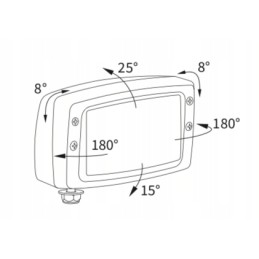 Headlamp r2 wesem re 33300 184x102mm zetor