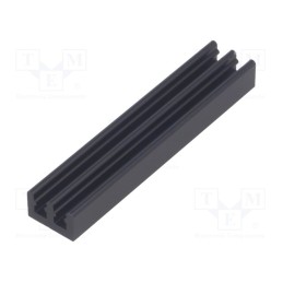 1 pcs x FISCHER ELEKTRONIK - SK 646 50 SA - Heatsink: extruded, grilled, black, L: 50mm, W: 10mm, H: 6mm, anodized