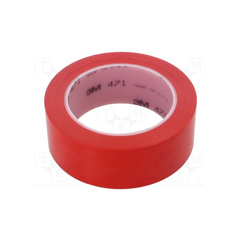 1 pcs x 3M - 471-38-33/RD - Tape: marking, red, L: 33m, W: 38mm, Thk: 0.13mm, 2.5N/cm, 130%