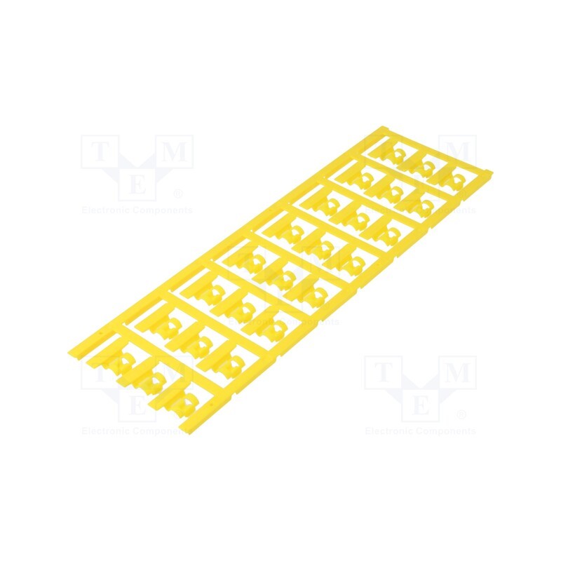 120 pcs x WEIDMu00dcLLER - SFC 2.5/21 MC NE GE - Markers, 4÷6mm, polyamide 66, yellow, -40÷100°C, snap fastener