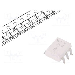 1 pcs x ONSEMI - CNY17F1SR2M - Optocoupler, SMD, Ch: 1, OUT: transistor, Uinsul: 4.17kV, Uce: 100V