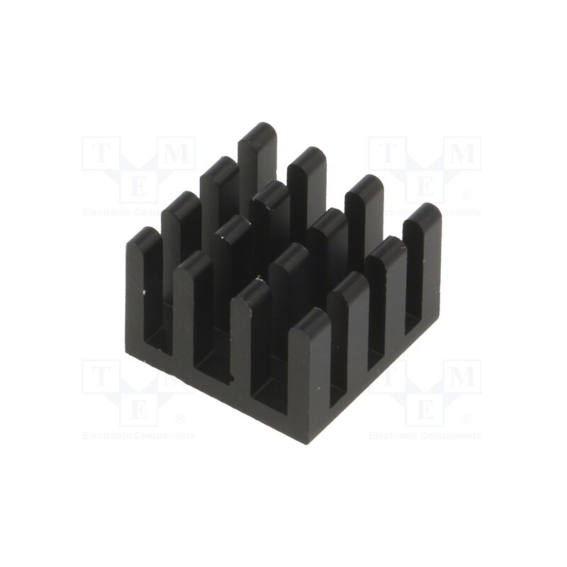 1 pcs x FISCHER ELEKTRONIK - ICK BGA 15 X 15 X 10 - Heatsink: extruded, black, L: 15mm, W: 15mm, H: 10mm, aluminium