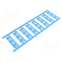 120 pcs x WEIDMu00dcLLER - SFC 2.5/12 MC NE BL - Markers, 4÷6mm, polyamide 66, blue, -40÷100°C, snap fastener, SFC