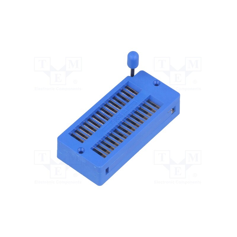 1 pcs x ECE - ELK028 - Socket: integrated circuits, ZIF, DIP28, 7.62/15.24mm, THT, 50VDC