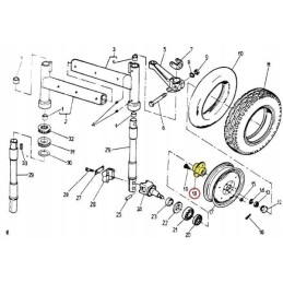 Front wheel hub 6 holes c 330 360