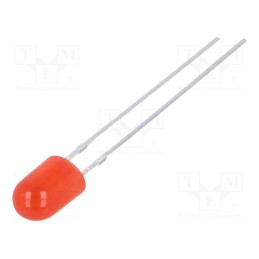 1 pcs x OPTOSUPPLY - OSR5WA5HA4B-NO - LED, oval, 5.1x4.3mm, red, 2180÷3000mcd, 100/40°, Front: convex