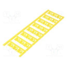 120 pcs x WEIDMu00dcLLER - SFC 2.5/12 MC NE GE - Markers, 4÷6mm, polyamide 66, yellow, -40÷100°C, snap fastener