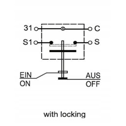 Round flash button switch