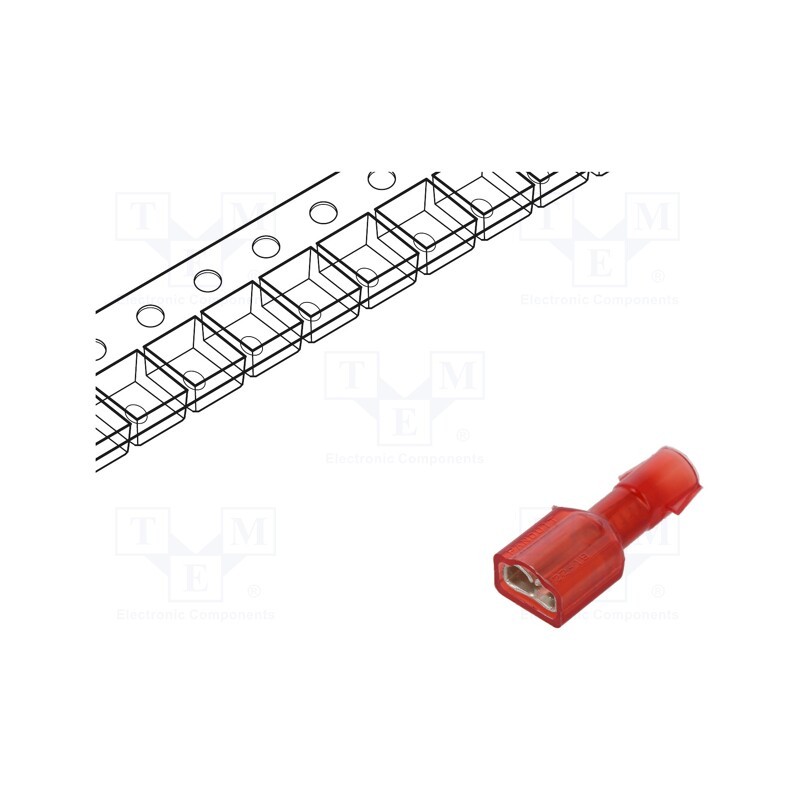 5 pcs x PANDUIT - DNF18-205FIB-3K - Terminal: flat, 5.2mm, 0.8mm, female, 0.5÷1mm2, crimped, for cable