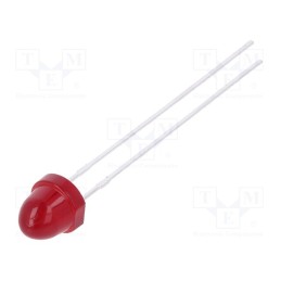1 pcs x BROADCOM (AVAGO) - HLMP-3351 - LED, 5mm, red, 5.4mcd, 50°, Front: convex, 1.9÷2.4V, No.of term: 2