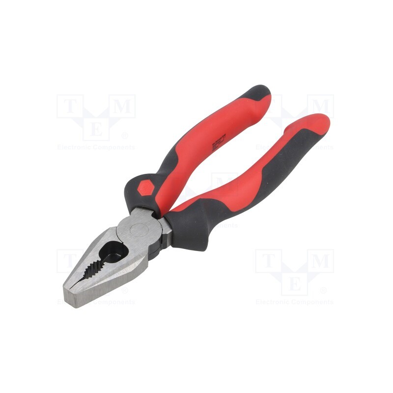 1 pcs x WIHA - 34307 - Pliers, universal, 180mm, Industrial, Blade: about 64 HRC, blister