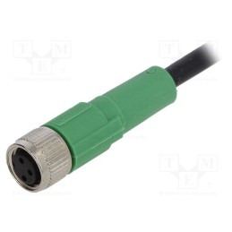 1 pcs x PHOENIX CONTACT - SAC-3P-1,5-PVC/M8FS - Connection lead, M8, PIN: 3, straight, 1.5m, plug, 250VAC, 4A, PVC