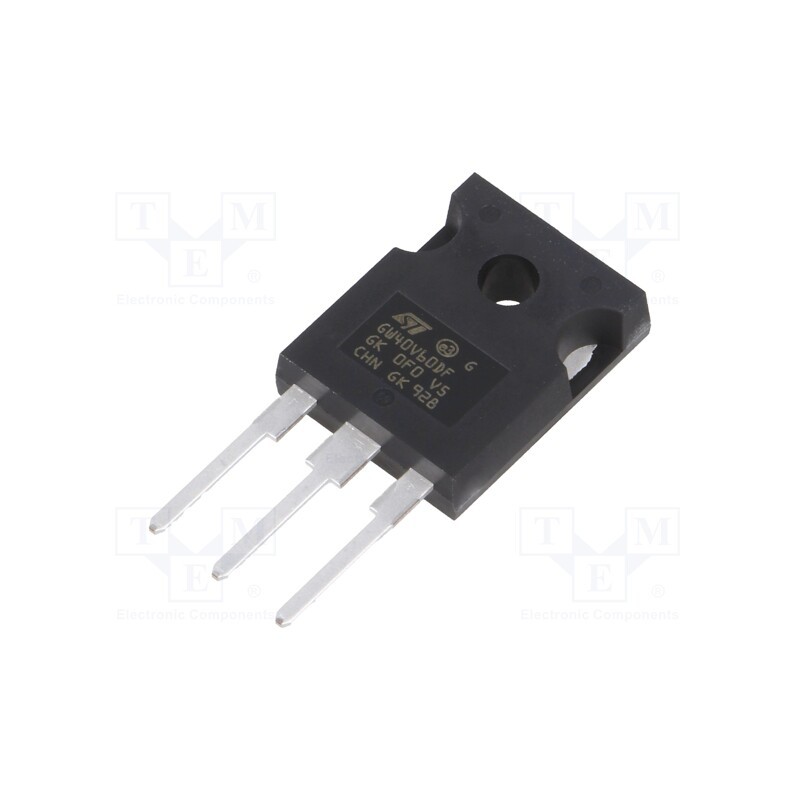 1 pcs x STMicroelectronics - STGW40V60DF - Transistor: IGBT, 600V, 80A, 283W, TO247-3