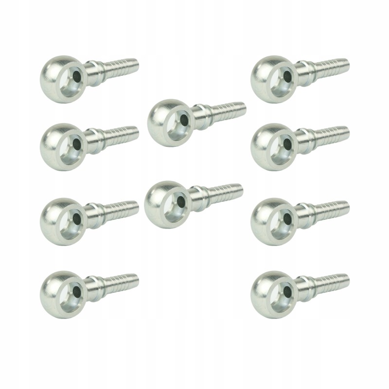 Rnr fitting, straight eyelet 1 4 for DN8 cable, 10 pcs