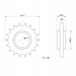 Bison reel tension wheel with 18 5040010320