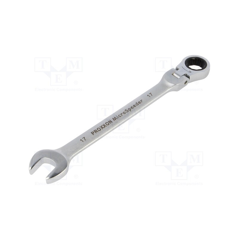 1 pcs x PROXXON - 23054 - Wrench, combination spanner,with joint, 17mm, MicroSpeeder