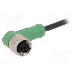 1 pcs x PHOENIX CONTACT - SAC-3P-3,0-PUR/M12FR - Connection lead, M12, PIN: 3, angled, 3m, plug, 250VAC, 4A, -25÷90°C