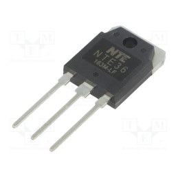 1 pcs x NTE Electronics - NTE36 - Transistor: NPN, bipolar, 140V, 12A, 100W, TO3P