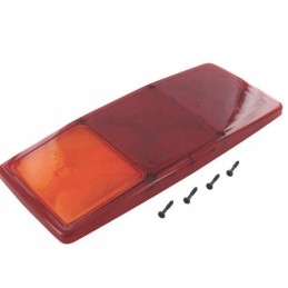 Lamp shade: red, transparent, orange