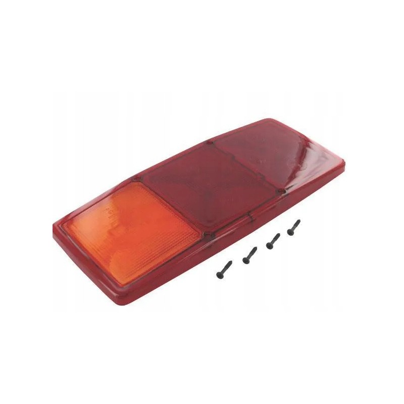 Lamp shade: red, transparent, orange