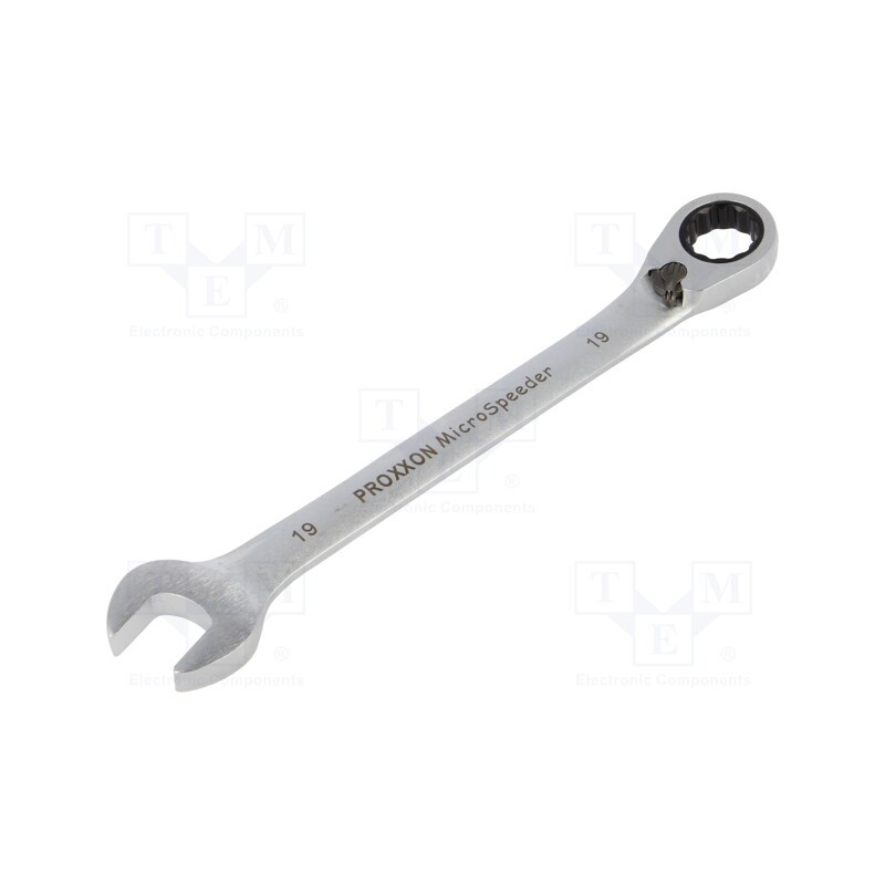 1 pcs x PROXXON - 23141 - Wrench, combination spanner,with ratchet, 19mm, MicroSpeeder