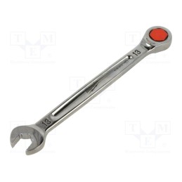1 pcs x Milwaukee - 4932471506 - Wrench, combination spanner,with ratchet, 13mm, Maxbite