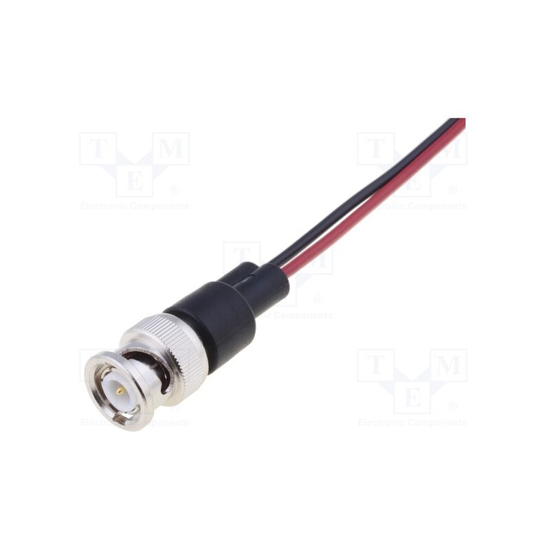 1 pcs x POMONA - 4970 POMONA - Test lead, 60VDC, BNC plug,free end, Len: 0.15m, red and black