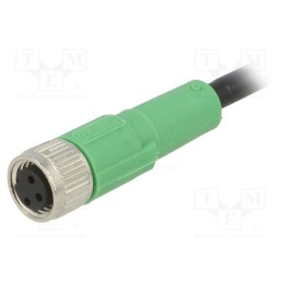 1 pcs x PHOENIX CONTACT - SAC-3P-3,0-PVC/M8FS - Connection lead, M8, PIN: 3, straight, 3m, plug, 250VAC, 4A, -25÷90°C