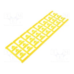 120 pcs x WEIDMu00dcLLER - SFC 2/21 MC NE GE - Markers, 3÷5mm, polyamide 66, yellow, -40÷100°C, snap fastener