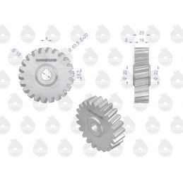 Oil pump driving wheel original Ursus 5050