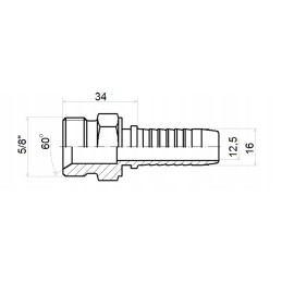 Agr forging dn16 1 2sn g5 8 x10 hydrolider