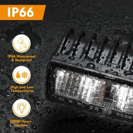 Everbrite led auxiliary headlight 12v 24v 2pcs