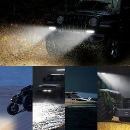 Everbrite led auxiliary headlight 12v 24v 2pcs