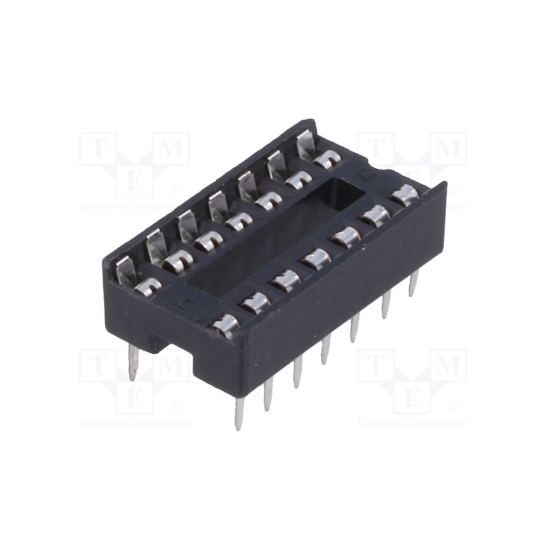 10 pcs x CONNFLY - DS1009-14AT1NX-0A2 - Socket: integrated circuits, DIP14, 7.62mm, THT, Pitch: 2.54mm