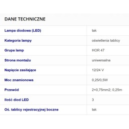 Agro LED trailer signboard lamp