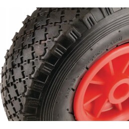 Complete wheel 260 x 85 mm, plastic rim