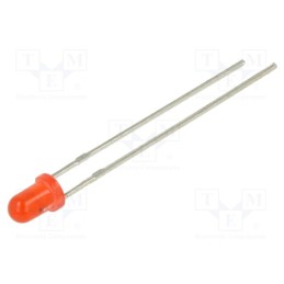 1 pcs x OPTOSUPPLY - OSR5JA3134A-5V - LED, 3mm, red, 220÷330mcd, 30°, Front: convex, 5V, No.of term: 2