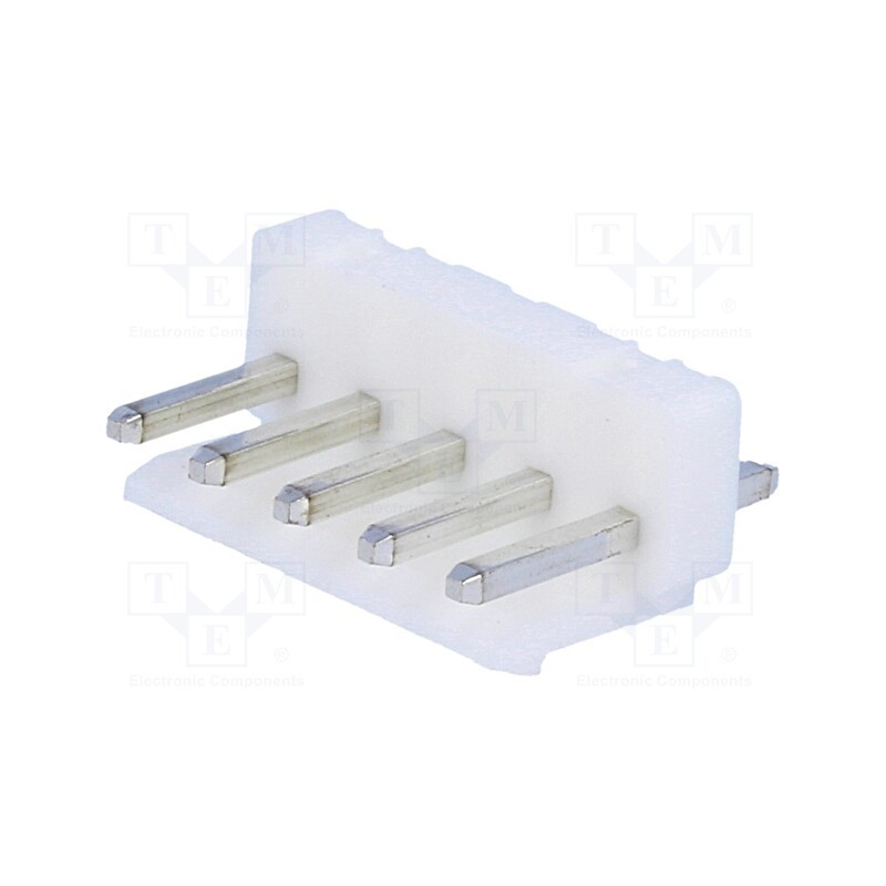 5 pcs x NINIGI - NS39-W5P - Socket, wire-board, male, NS39, 3.96mm, PIN: 5, THT, 250V, 7A, tinned