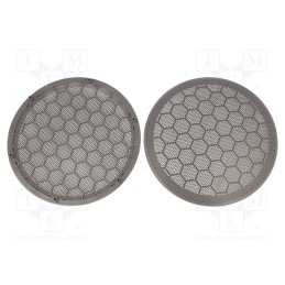 1 set x 4CARMEDIA - RAM-20.210/K-GR - Loudspeaker grille, 165mm, Seat,VW, grey, 2pcs.