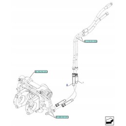 Flexible hose New Holland T4 CNH 84361941