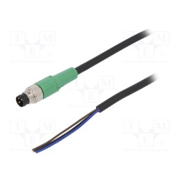 1 pcs x PHOENIX CONTACT - SAC-3P-M8MS/10,0-PVC - Connection lead, M8, PIN: 3, straight, 10m, plug, 250VAC, 4A, PVC