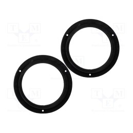 1 set x BASSER - DMMERC01 - Spacer ring, MDF, 165mm, Mercedes, impregnated, 2pcs.