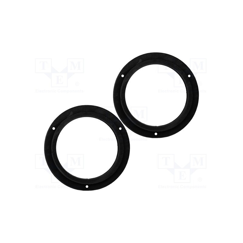 1 set x BASSER - DMMERC01 - Spacer ring, MDF, 165mm, Mercedes, impregnated, 2pcs.