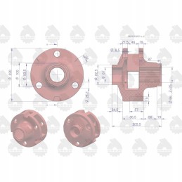 Satellite basket rear axle mf3 mf4 original 1864872m1