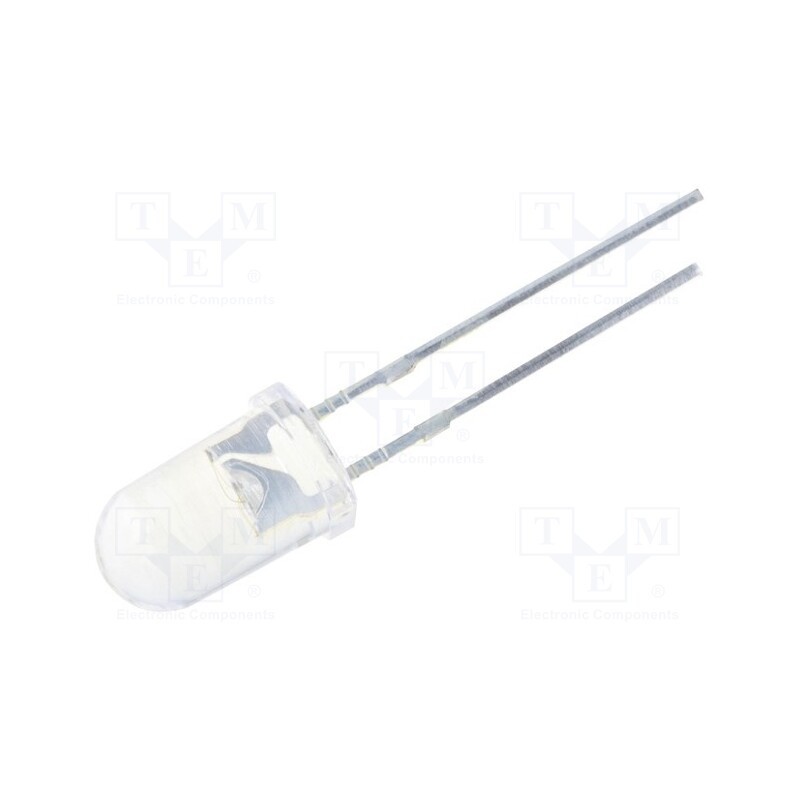 1 pcs x OPTOSUPPLY - OSGGD25111E - LED, 5mm, green, 18000÷22000mcd, 15°, Front: convex, 2.9÷3.6V