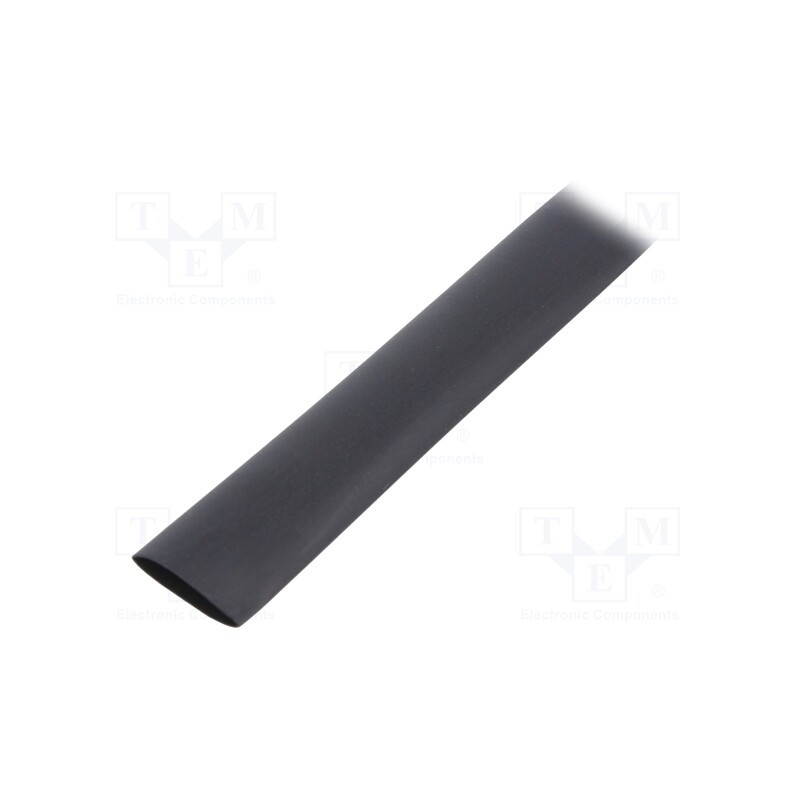150 m x TE Connectivity - RNF-100-3/8-0-SP - Heat shrink sleeve, glueless,flexible, 2: 1, 9.5mm, black, RNF-100
