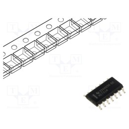 1 pcs x TEXAS INSTRUMENTS - CD74HCT21M96 - IC: digital, AND, Ch: 2, IN: 4, SMD, SO14, 4.5÷5.5VDC, HCT