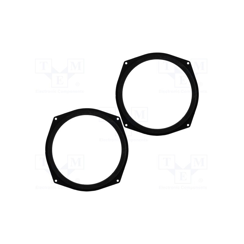 1 set x BASSER - DMBMW02 - Spacer ring, MDF, 200mm, BMW, impregnated, 2pcs.